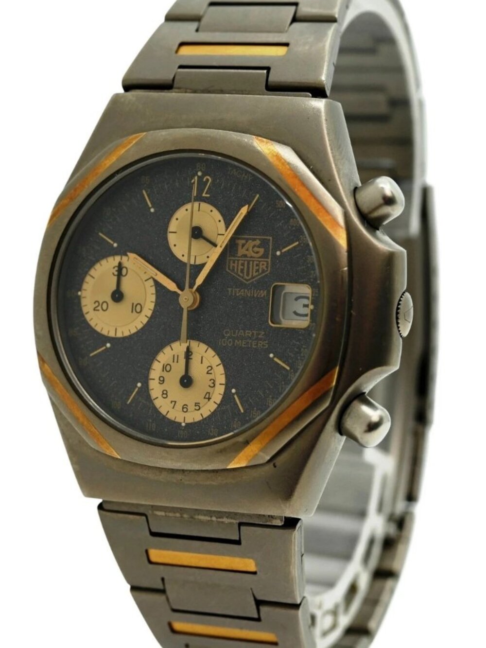 Tag Heuer 38mm Men's Titanium Chronograph 2000 Series Watch! Ref: 225.206-18!